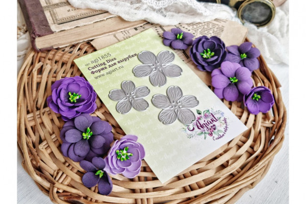 Ножи для вырубки "Цветы Сливы" (Agiart, Россия) 