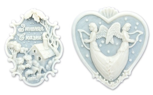 Набор камей "Зимняя сказка", 2 шт. (Scrapberry's) 