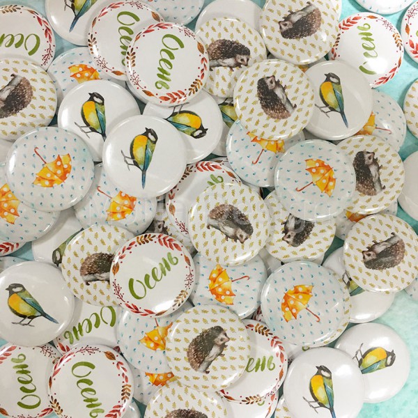 Набор фишек из коллекции "Акварельная осень" (Mona Design) 