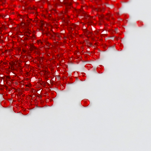 Наполнитель для шейкера "Кристаллики", цвет Бордово-красный, 10 грамм