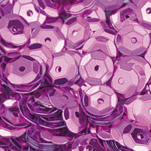 Пайетки круглые "Чашечки" 6 мм, цвет Темно-розовый, 40 г (4000 шт) (Efco)