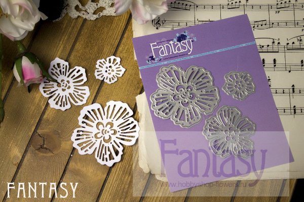 Ножи для вырубки из коллекции "Цветы" Розалия-2 (Fantasy, Россия)