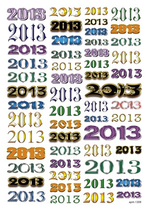 Переводная пленка Freedecor для темных поверхностей "2013"