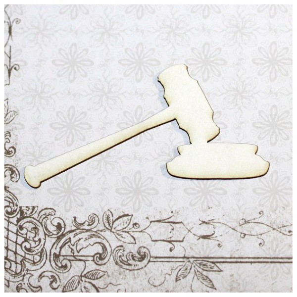 Фигура из чипборда из коллекции "Правосудие" Молоток (Россия)