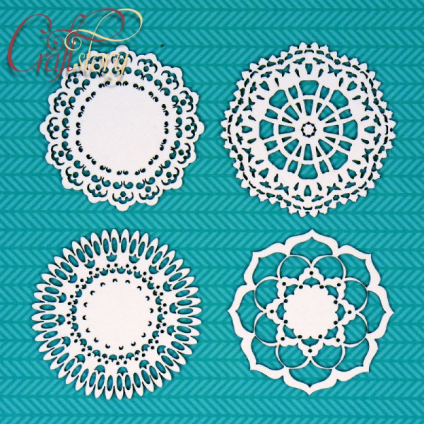 Набор чипборда "Ажурные салфетки" (CraftStory, Россия)