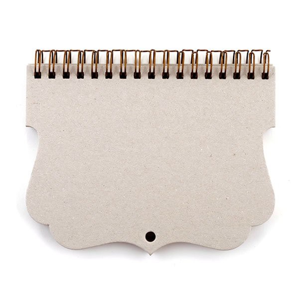 Заготовка для календаря А6 фигурная на пружине бронзовой (Лоза) 