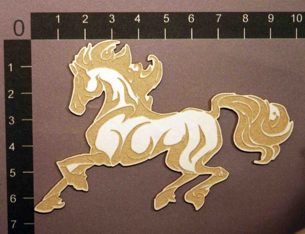 Фигурка из чипборда с лазерной гравировкой "Конь-огонь", 1 шт. (byMamaYaga)