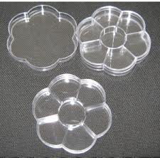 Коробка пластиковая для хранения мелочей, в форме цветка, 9,6*2,0 см 