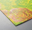 Бумага с золотым тиснением "Розы на зелёном", 17,3 х 24,5 см (АртУзор)