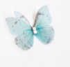Бабочка шифоновая маленькая, 3 см, цвет Бирюзовый