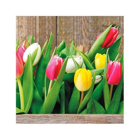 Салфетка 33*33 см "Colorful Tulips", 1 штука (Paw Decor Collection)