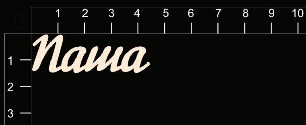 Надпись из чипборда "Паша" (By Mama Yaga, Россия)