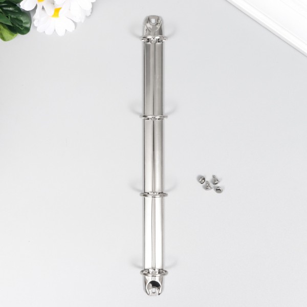 Кольцевой механизм на 4 кольца, 25 мм, длина 292 мм, с креплениями (заклёпки)