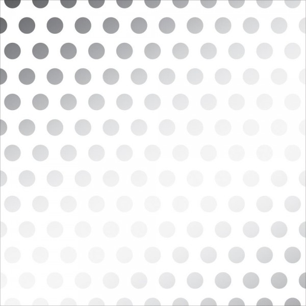 Веллум с серебряным фольгированием "Горох" Silver Dot 30.5*30.5 см (American Crafts)