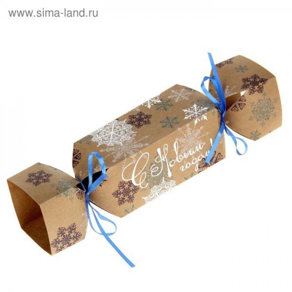 Складная коробка-конфета "Снежинки", 11*5*5 см (Артузор)  