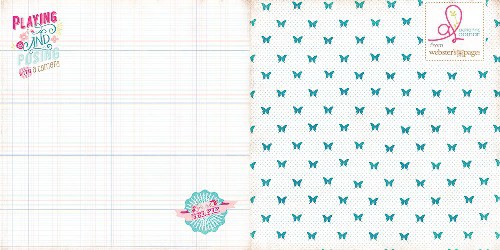 Бумага "Playing & Posing" из коллекции Sweet Routine (Webster's Pages)