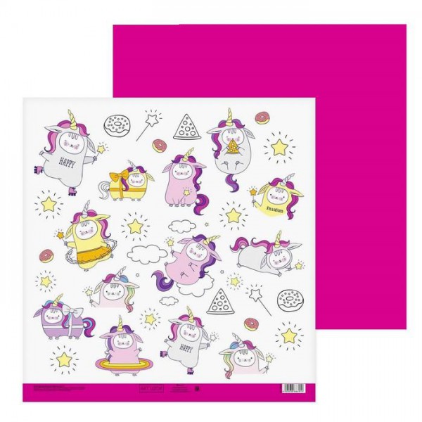 Бумага для скрапбукинга "Весёлый день" (для вырезания) (Артузор, Россия)