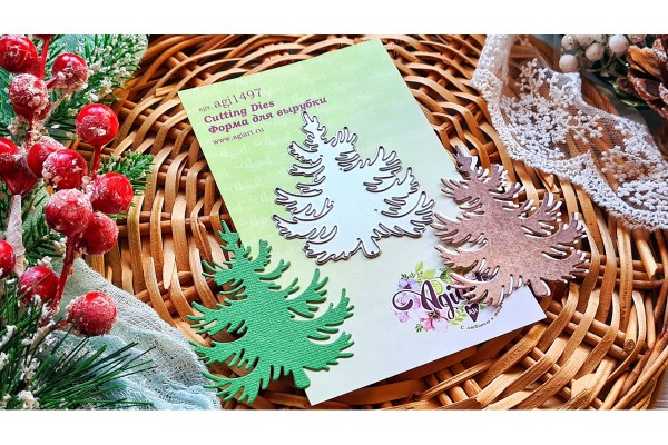 Нож для вырубки "Ёлка праздничная" (Agiart, Россия) 