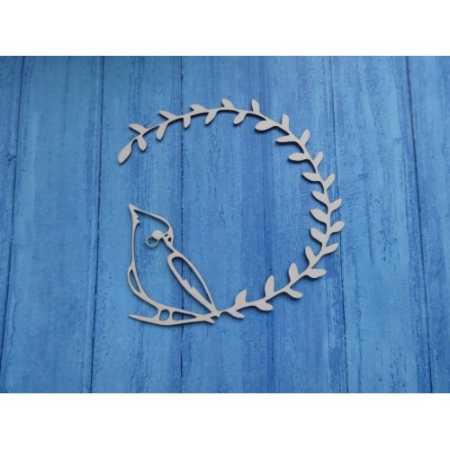 Чипборд "Рамка с птичкой" (Ажур, Россия)