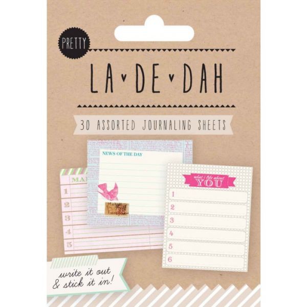 Тэги для журналинга Pretty из коллекции La De Dah, 30 шт. (Grant Studios)