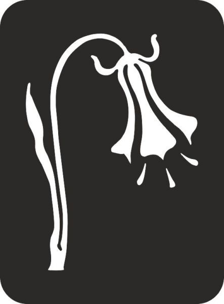 Трафарет пластиковый 9,5*13 см "Колокольчик" (byMamaYaga)