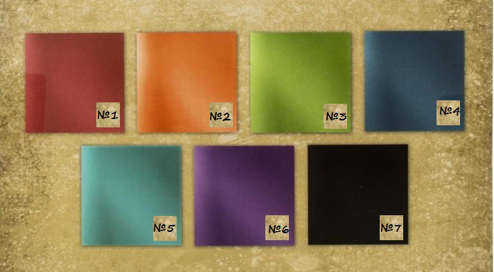 Крафт-картон однотонный зеркальный, цвет по выбору, из набора Metallic Jewels, формат 20*20 см, 250 г/м2 (Tim Holtz) 