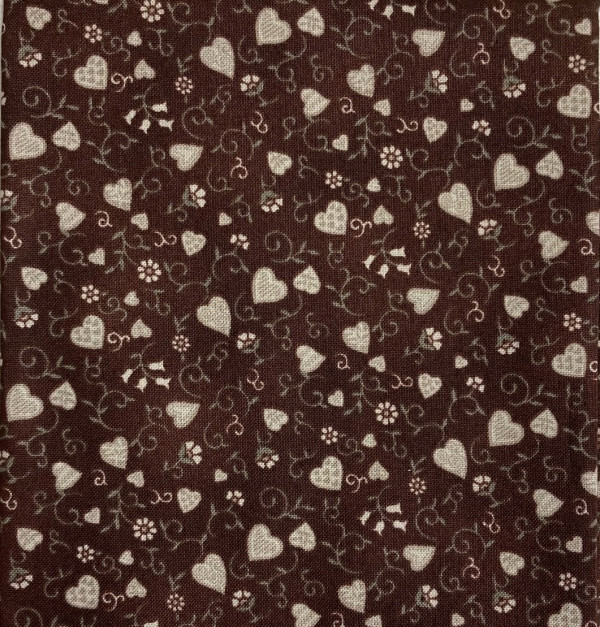 Отрез ткани для пэчворка, коллекция 4517, цвет Темно-бордовый, 50*55 см, 100% хлопок (США)