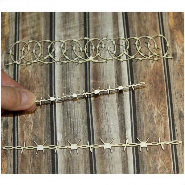 Фигура из чипборда  "Колючая проволока" (Россия)