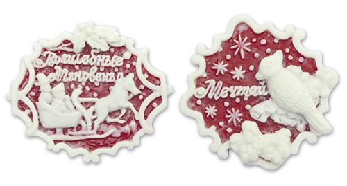 Набор камей "Сделано с любовью", 2 шт. (Scrapberry's) 