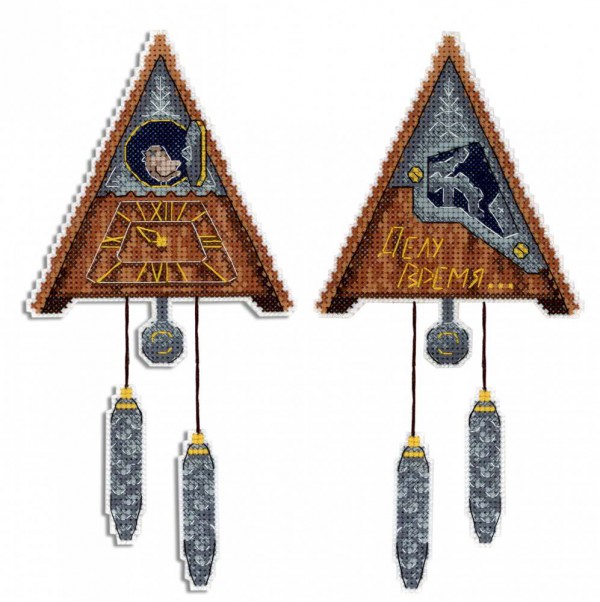 Набор для вышивания на пластиковой канве "Делу время" (М.П. Студия, "Жар-птица")