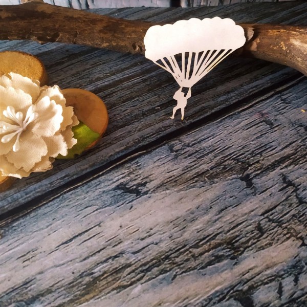 Фигура из чипборда "Парашютист" (Арт-студия Матрешка, Россия)  