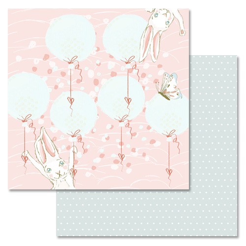 Бумага из коллекции "Небесное приключение" Воздушные шары (ScrapMania)