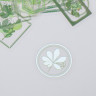 Набор ацетатных высечек на клейкой основе "Теги-Зеленые листья", 30 шт. (АртУзор)