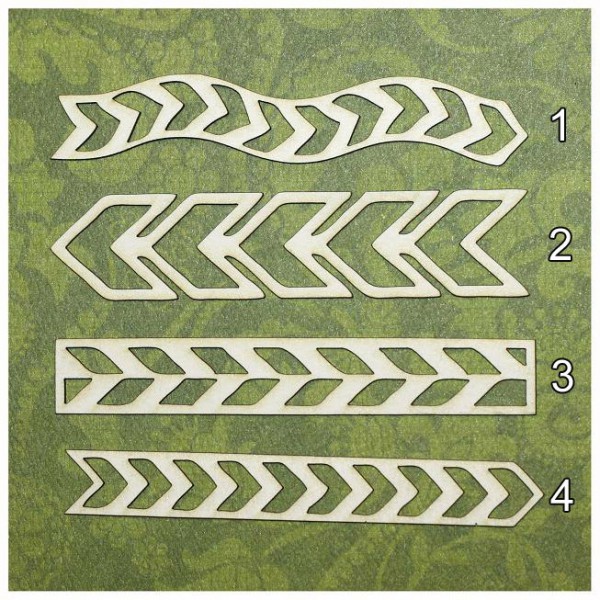 Фигура из чипборда  "Рисунок протектора" (Россия)