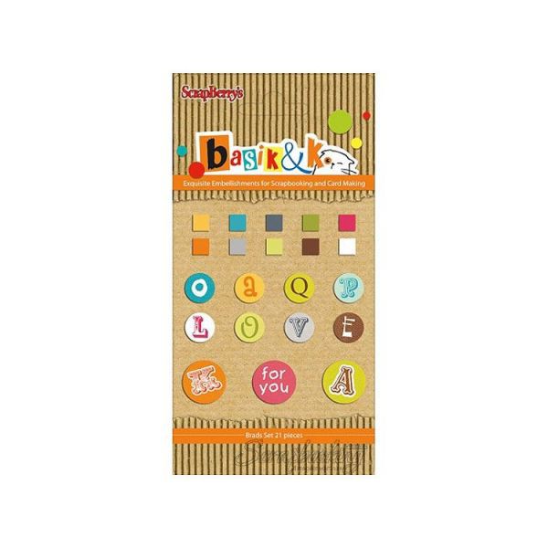 Набор лаковых брадс #3 из коллекции Басик (Scrapberry's)