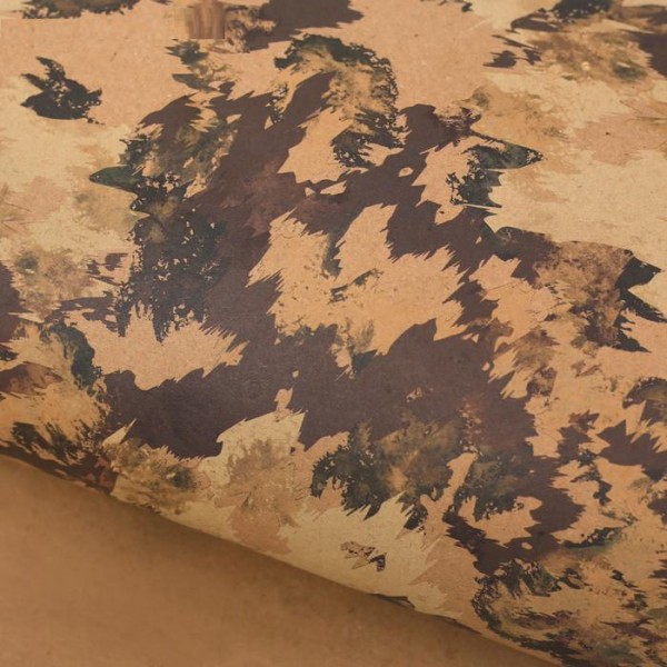 Бумага упаковочная крафт "Камуфляж", 1 лист 50*70 см