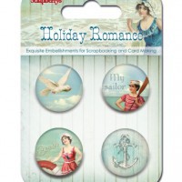 Набор фишек #1 из коллекции Курортный роман (Scrapberry's)
