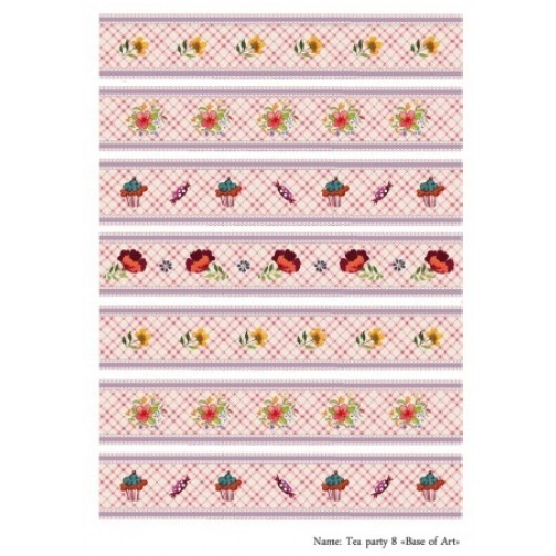 Декупажная карта А4 "Чаепитие-8" (Base of Art)