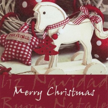 Салфетка 33*33 см "Деревянная лошадка", 1 штука (Jet Papier)