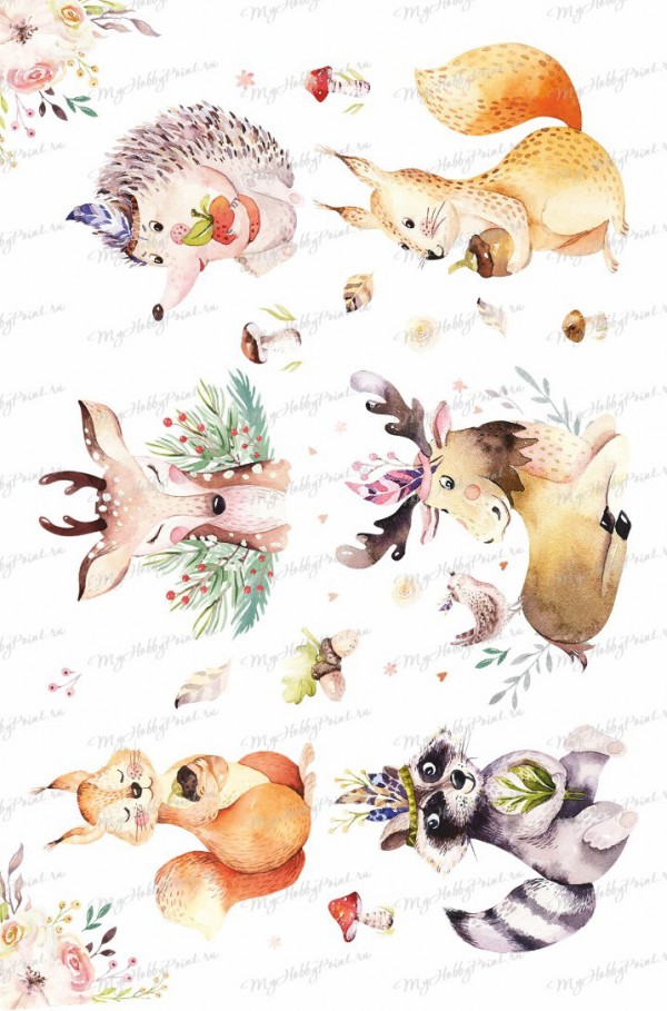 Декупажная карта А4 #898 (My Hobby Point)