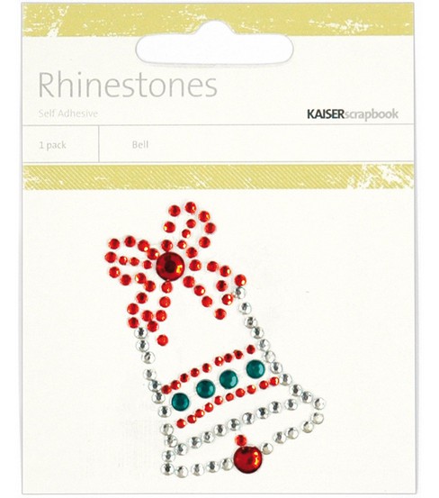 Украшение из страз "Колокольчик"  (цветной) Kaisercraft
