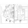 Раскраска аниме «На улицах Токио», 16 стр. (Буква-Ленд)