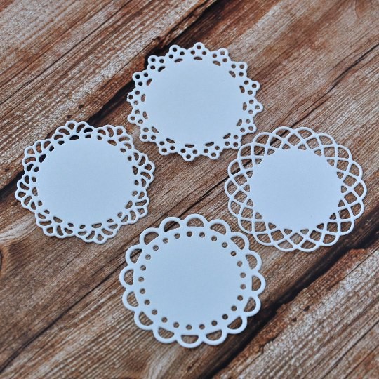 Набор вырубных изделий "Мини-салфетки", 4 штуки, цвет по выбору