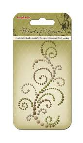 Аппликация из полужемчужин из коллекции "Ветер странствий", цвет Оливковый/Коричневый (Scrapberry's)