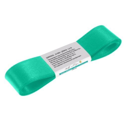 Атласная лента, 20мм, цвет Мятный, 5,6 метра (Hobby & You)