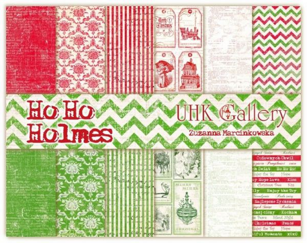 Набор бумаги 30,5*30,5 см "Ho Ho Holmes", 6 листов (UHK Gallery)