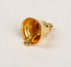 Миниатюрный золотой колокольчик, металл, D=6 мм, 1 штука