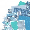 Набор бумаги, разверток и высечек для скрап-проектов формата А4 из коллекции Moroccan Blue, 48 листов (Papermania)