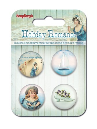 Набор фишек #2 из коллекции Курортный роман (Scrapberry's) 