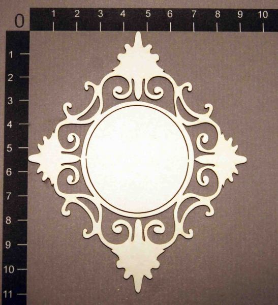 Фигура из чипборда "Рамочка-медальон", 1 штука (By Mama Yaga, Россия) 